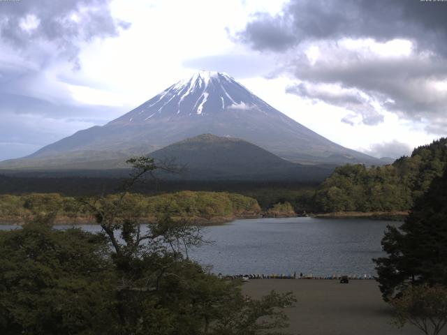 精進湖からの富士山