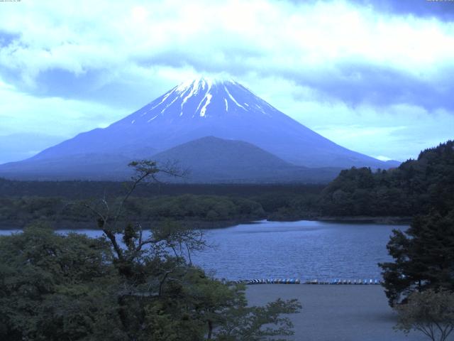 精進湖からの富士山