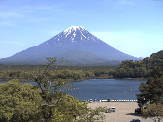 精進湖からの富士山