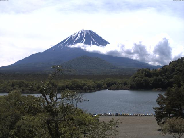 精進湖からの富士山