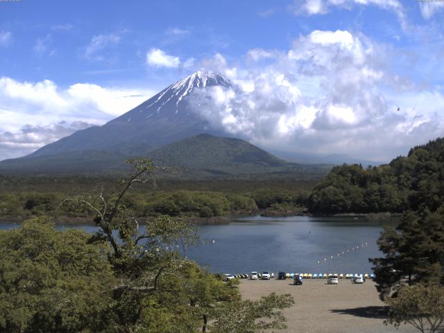 精進湖からの富士山