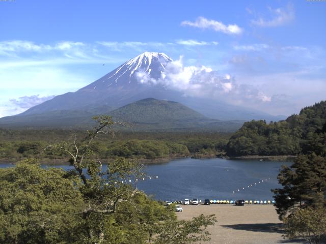 精進湖からの富士山