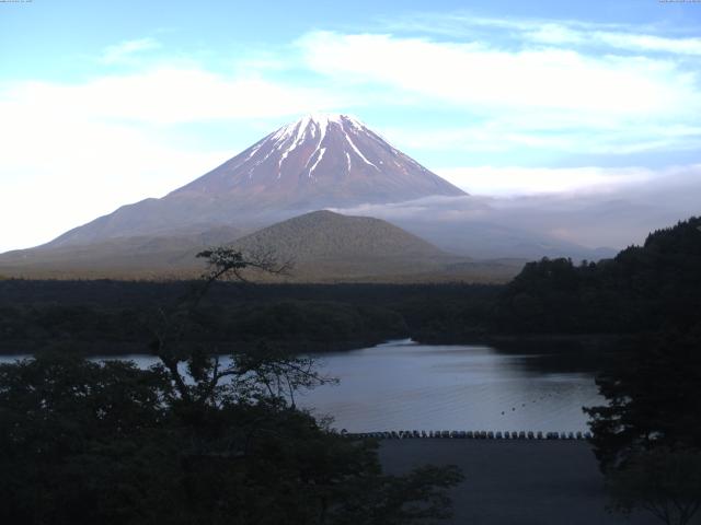 精進湖からの富士山