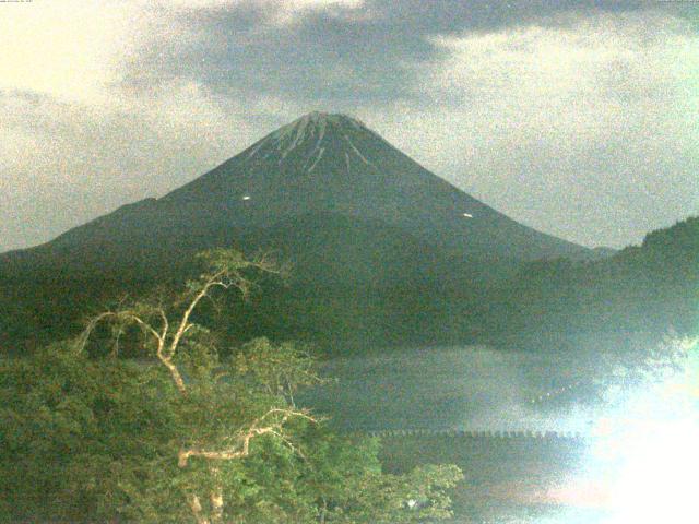 精進湖からの富士山