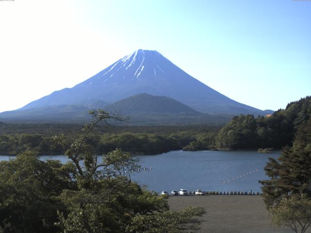 精進湖からの富士山