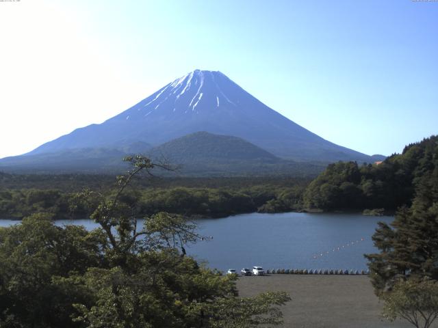 精進湖からの富士山