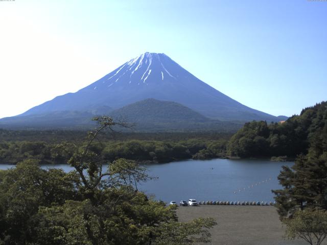 精進湖からの富士山