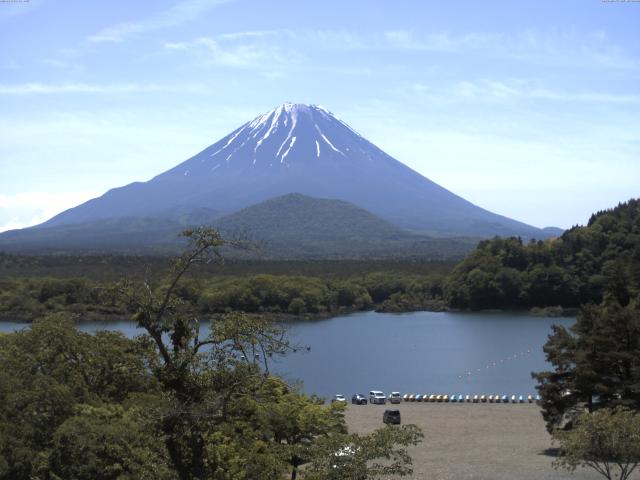 精進湖からの富士山