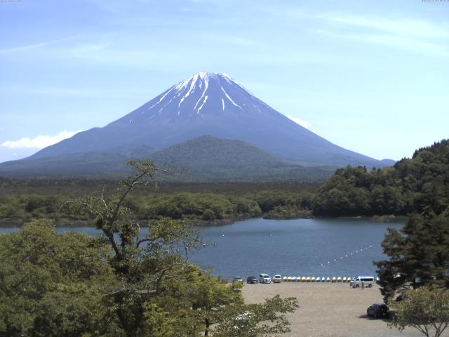 精進湖からの富士山