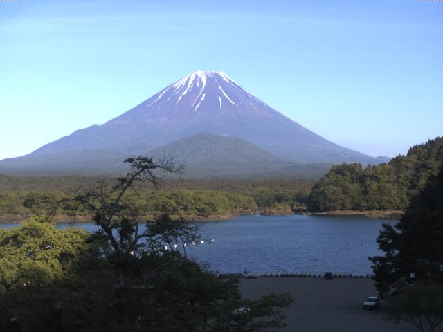 精進湖からの富士山