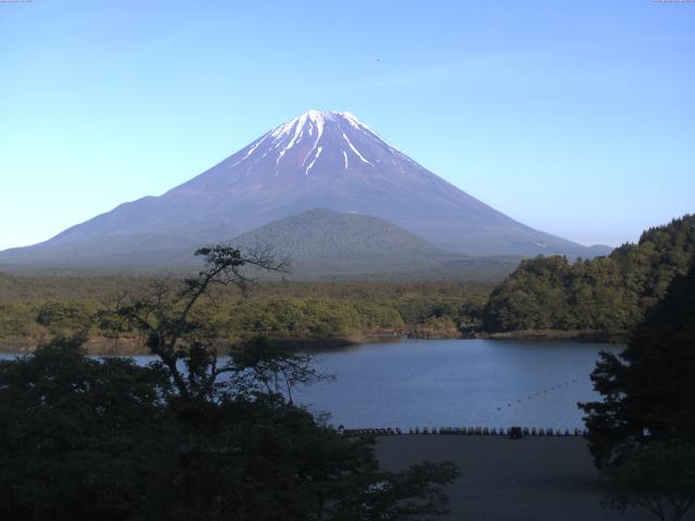 精進湖からの富士山