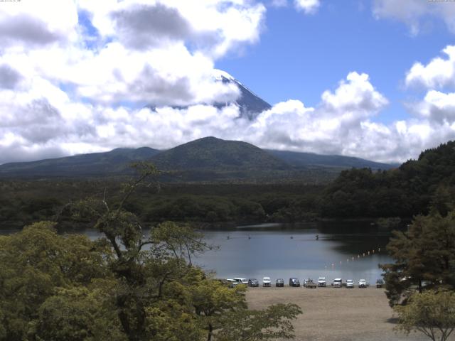 精進湖からの富士山