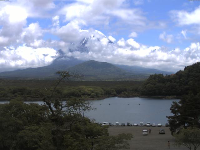 精進湖からの富士山