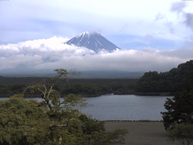 精進湖からの富士山