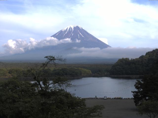 精進湖からの富士山