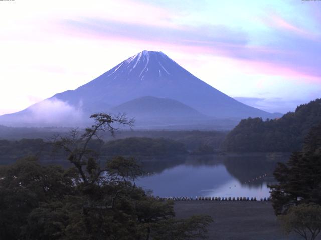 精進湖からの富士山