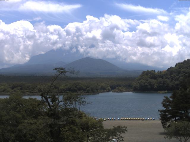 精進湖からの富士山