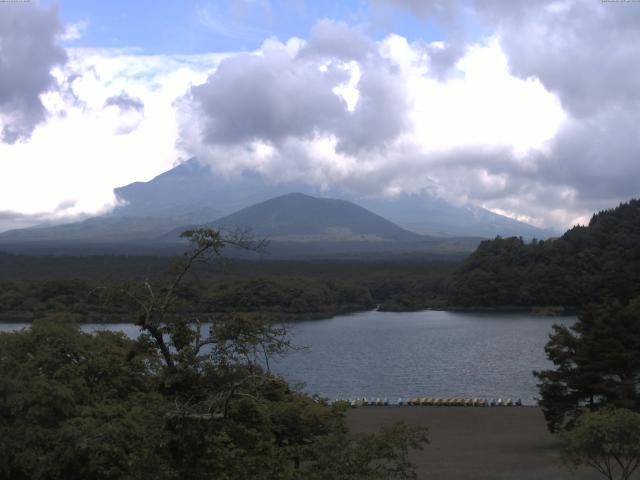 精進湖からの富士山