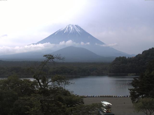 精進湖からの富士山