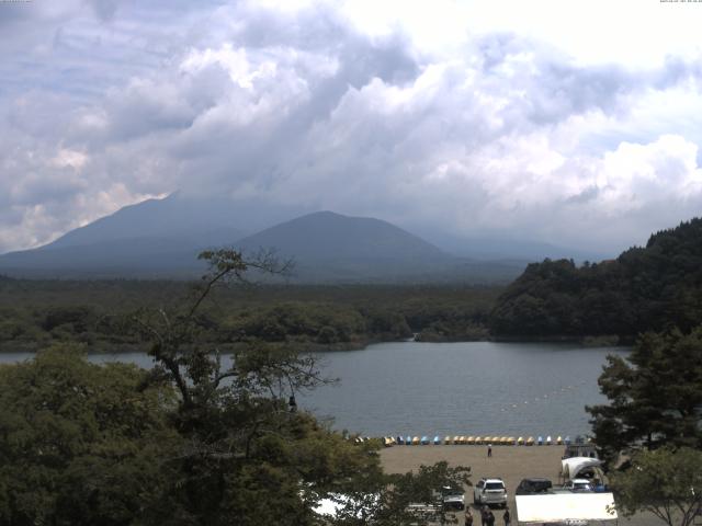 精進湖からの富士山