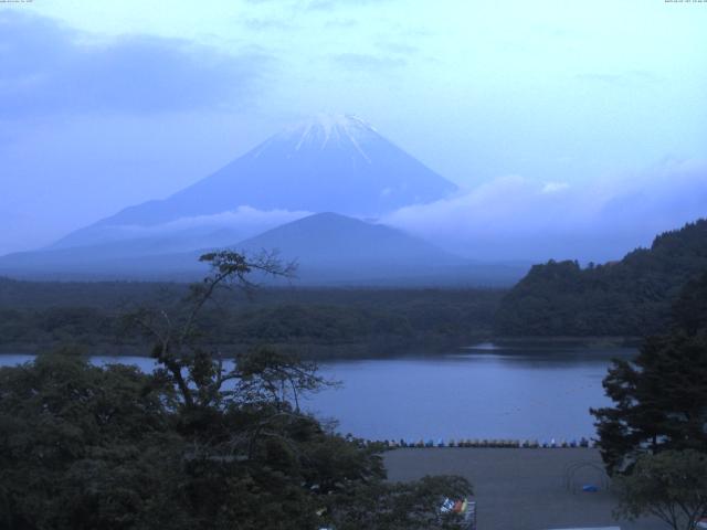 精進湖からの富士山