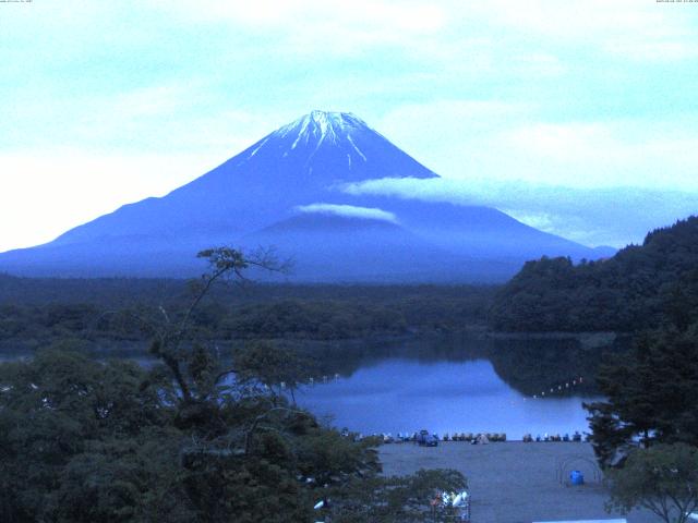 精進湖からの富士山