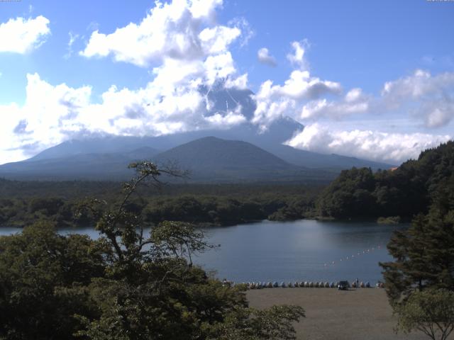 精進湖からの富士山