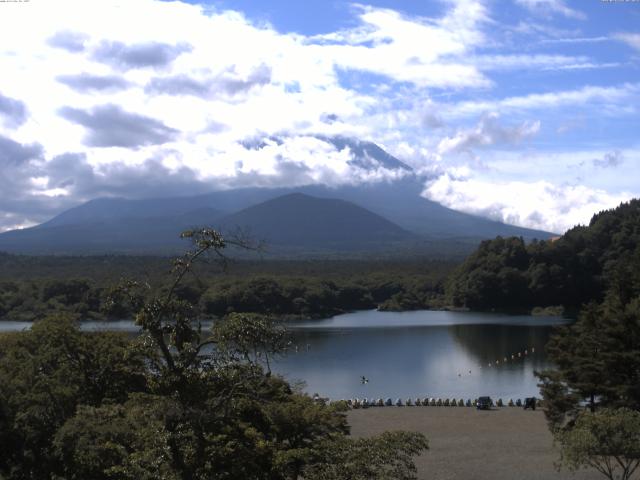 精進湖からの富士山