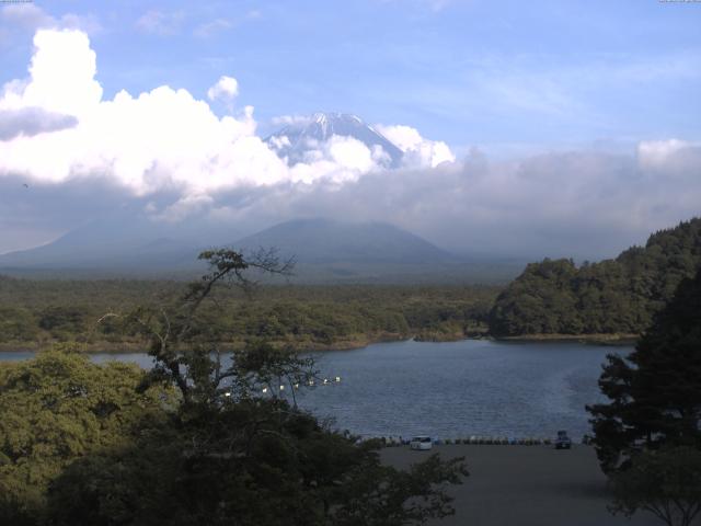 精進湖からの富士山