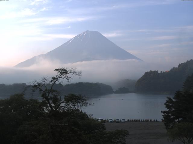 精進湖からの富士山