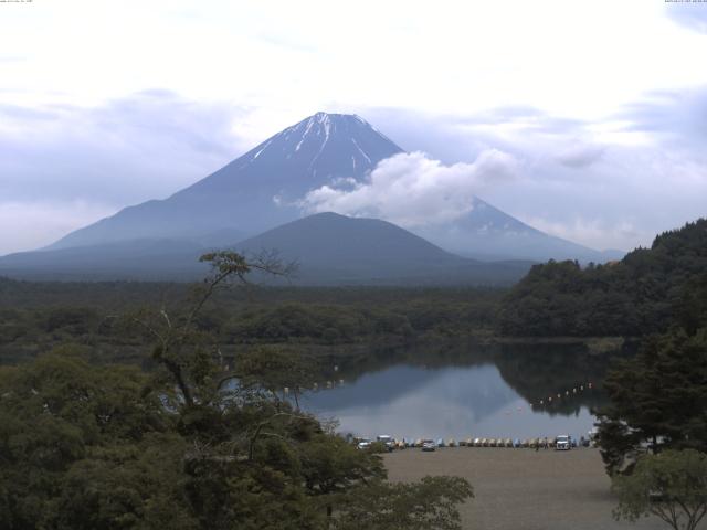 精進湖からの富士山