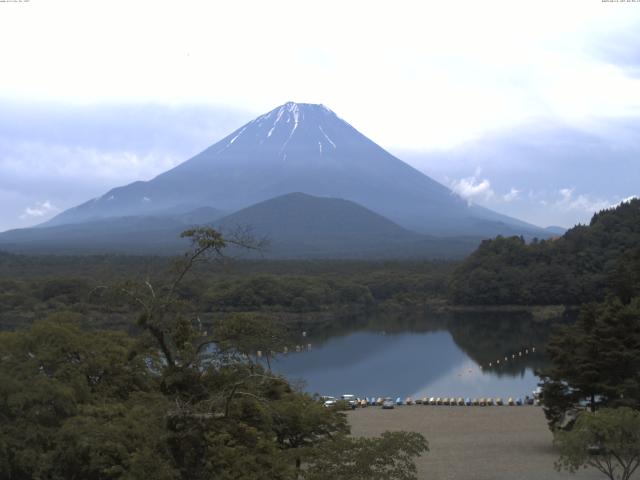 精進湖からの富士山