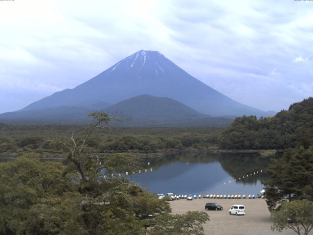 精進湖からの富士山