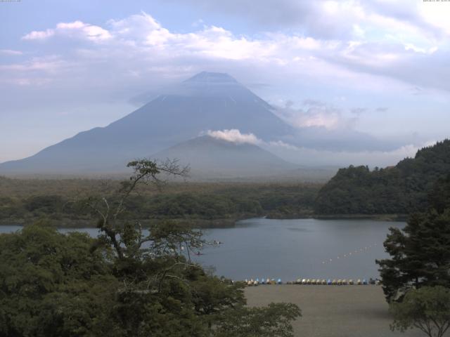 精進湖からの富士山