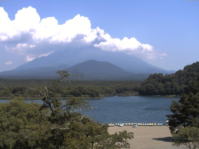 精進湖からの富士山