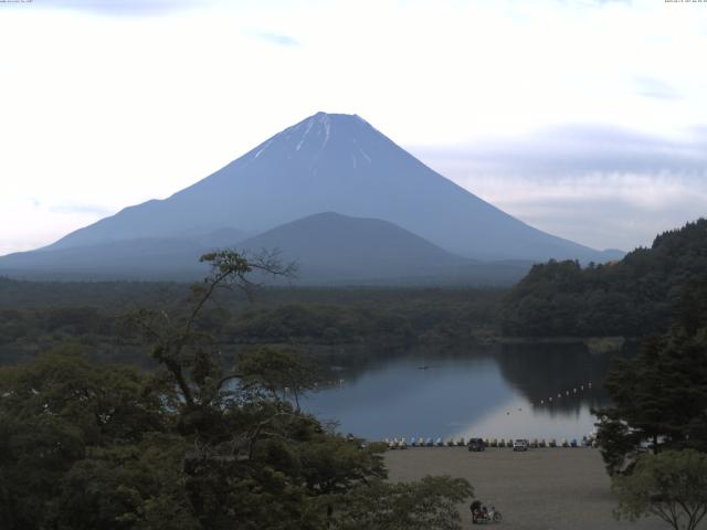 精進湖からの富士山