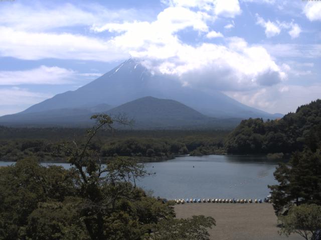 精進湖からの富士山