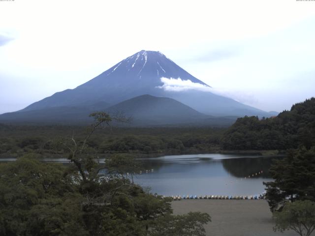 精進湖からの富士山