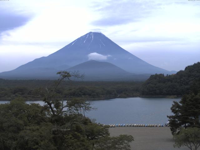 精進湖からの富士山