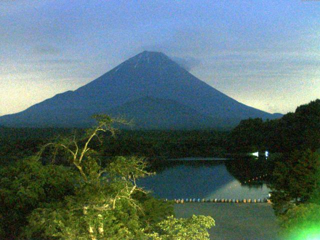 精進湖からの富士山