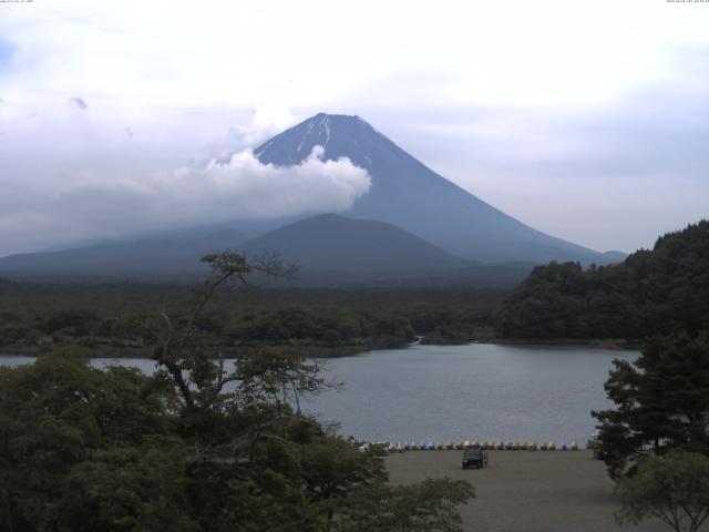 精進湖からの富士山