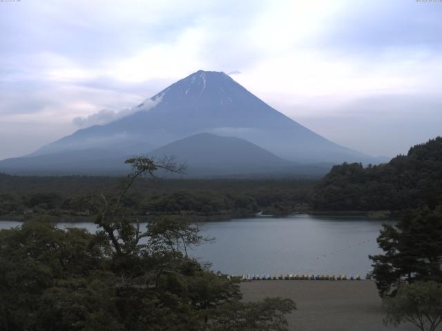 精進湖からの富士山