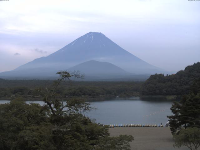 精進湖からの富士山