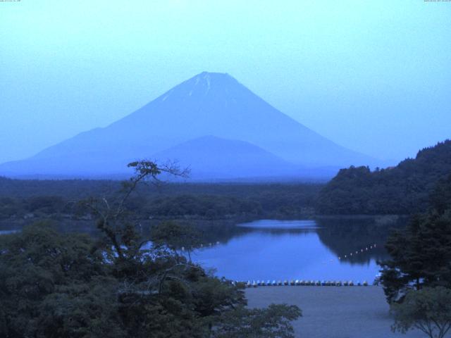 精進湖からの富士山