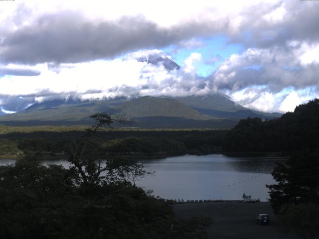 精進湖からの富士山