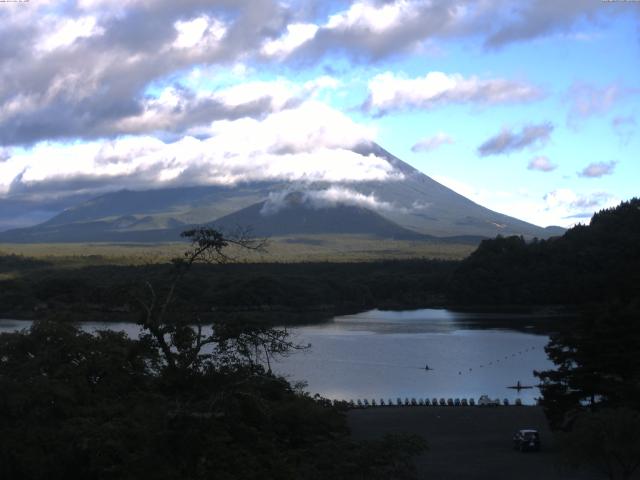 精進湖からの富士山