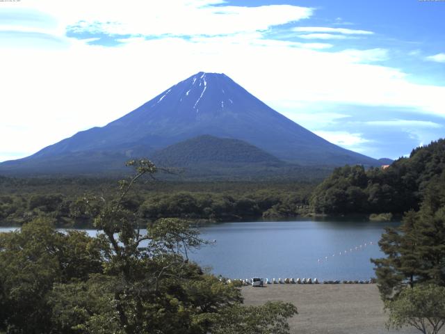 精進湖からの富士山