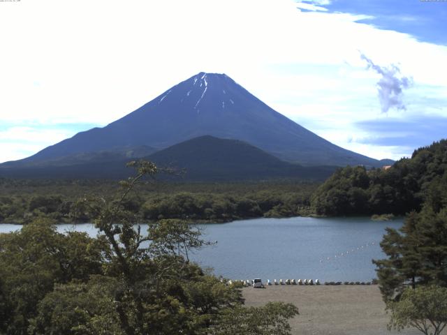 精進湖からの富士山