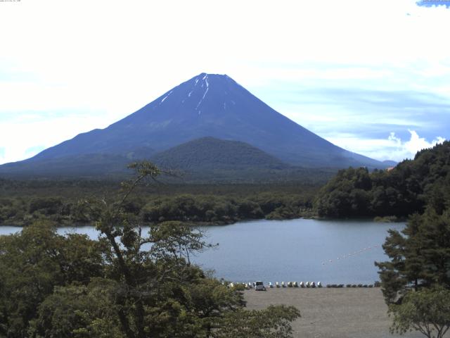 精進湖からの富士山