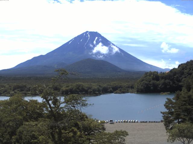 精進湖からの富士山